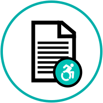 Accessible document icon